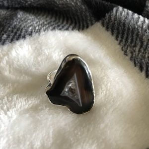 Canyon Stone Silver Ring 8.5 NEW